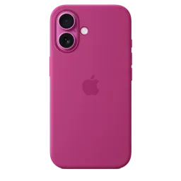 APPLE Coque silicone avec MagSafe pour iPhone 16 - Fuchsia