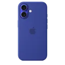 APPLE Coque silicone avec MagSafe pour iPhone 16 - Outremer