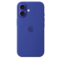 APPLE Coque silicone avec MagSafe pour iPhone 16 - Outremer