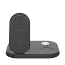 BELKIN Station de charge magnétique 3-en-1 BoostCharge Pro Qi2 (15 W) - Noir