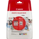 CANON Cartouche d'encre CLI-581 - pack de 4 - noir, jaune, cyan, magenta + kit papiers