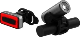 URBAN MOOV Pack 2 lumières vélo LED rechargeable - Blanc et rouge