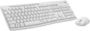 LOGITECH Clavier + Souris - Sans Fil - MK295 Silent - QWERTZ (SF) - Blanc