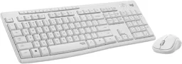 LOGITECH Clavier + Souris - Sans Fil - MK295 Silent - QWERTZ (SF) - Blanc