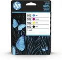 HP Cartouche d'encre - 912 - Noir + 3 Couleurs