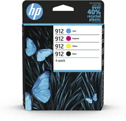 HP Cartouche d'encre - 912 - Noir + 3 Couleurs