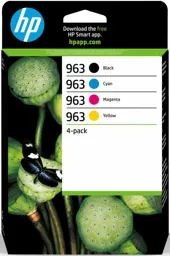 HP Cartouche d'encre - 963 - Noir + 3 Couleurs