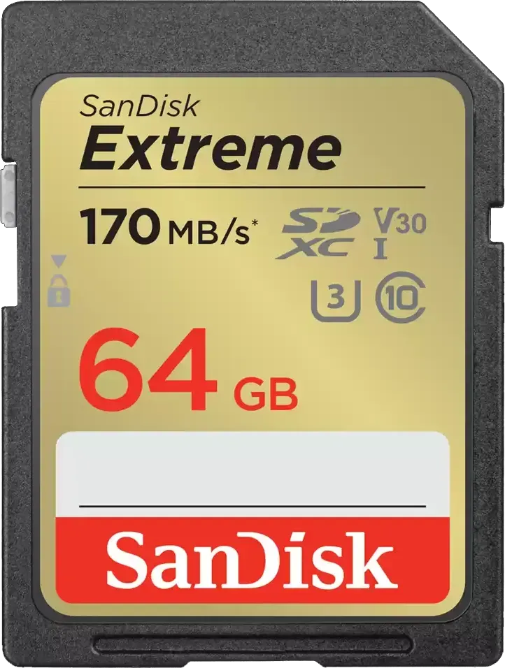 Sandisk Carte mémoire SD Extreme UHS-I - 64 Go