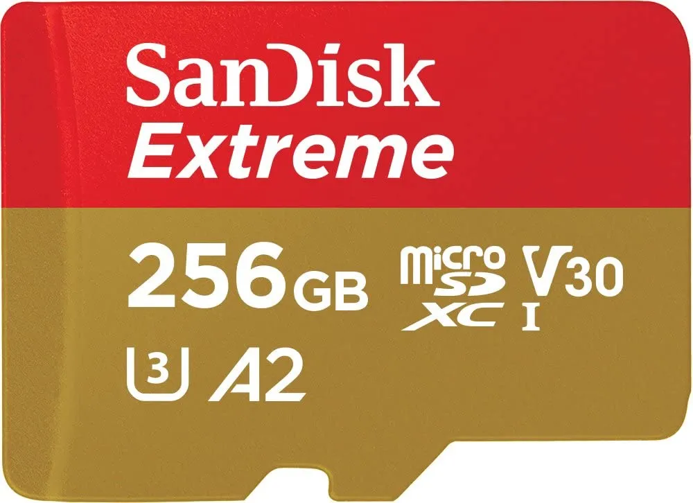 Sandisk Carte Mémoire MicroSDXC Extreme UHS-I - 256 Go