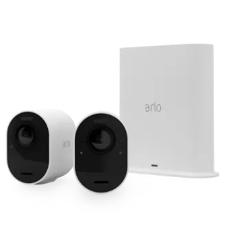 ARLO Kit 2 X Caméra de Sécurité Extérieure Ultra 2 + Base - Blanc