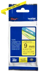 BROTHER Ruban pour étiqueteuse 9mm TZe-221 - Noir sur jaune