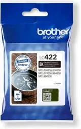 BROTHER Cartouche d'encre LC422BK - Noir