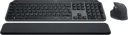 LOGITECH Clavier + Souris sans fil MX Keys S Combo - QWERTZ - Graphite