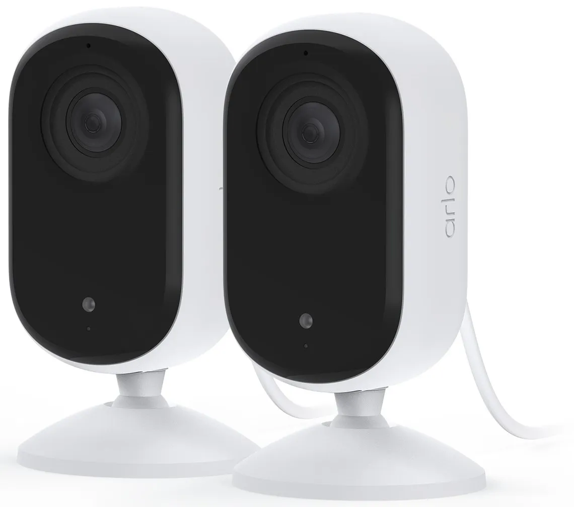 ARLO Caméra de surveillance Essential 2K Indoor - 2 pièces - Blanc
