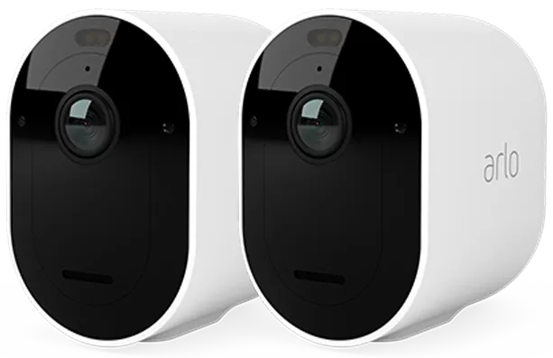ARLO Caméra de surveillance Pro 5 2K+ - 2 pièces - Blanc