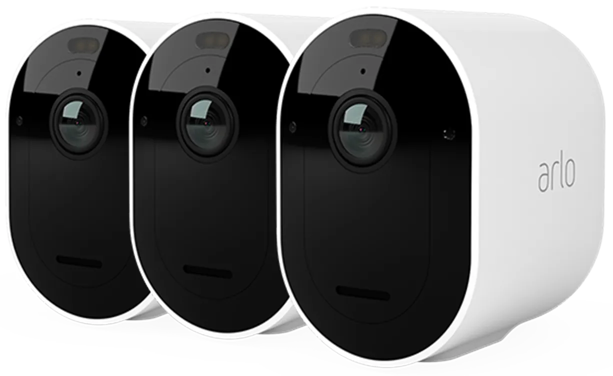 ARLO Caméra de surveillance Pro 5 2K+ - 3 pièces - Blanc