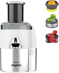 MAGIMIX Extracteur de jus Juice Expert 3 18085F - Chrome & Blanc