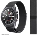 IBROZ Bracelet Universel pour Montre connectée - 20mm - Acier - Noir
