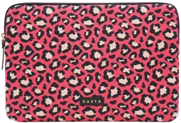 CASYX Housse pour Laptop 13-14" - Léopard Rose