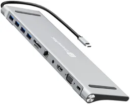 XTREMEMAC Station d'accueil 11-en-1 USB-C - Argent