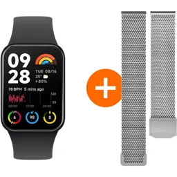 XIAOMI Smartwatch Mi Band 8 Pro + Bracelet maille Milano