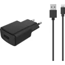 Chargeur secteu ESSENTIELB 12W USB-A + C