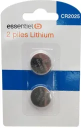 ESSENTIEL-B Pile CR2025 X 2 -3V