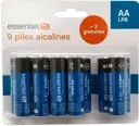 Pile ESSENTIELB POWERPLUS LR06 AA Lot de