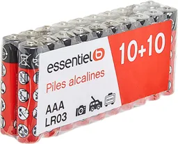 Pile ESSENTIELB LR03 AAA POWERPLUS  x20