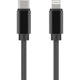 ADEQWAT Câble Lightning vers USB-C - 2 m - Noir