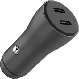 Chargeur Voitur ADEQWAT 60W 2x USB-C noi