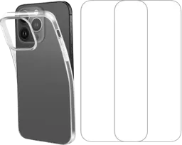 ESSENTIEL-B Pack Coque + 2x verre trempé pour iPhone 14 Pro Max