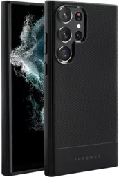 ADEQWAT Coque Souple pour Galaxy S23 Ultra - Noir