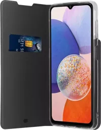 ESSENTIEL-B Étui livre pour Galaxy A14 (5G) - Noir