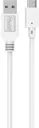 Câble USB-C ESSENTIELB vers USB 1M Blanc