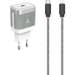 ADEQWAT Chargeur secteur 30W USB-C + Cable Lightning vers USB-C - 1m