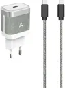 ADEQWAT Chargeur secteur 30W + Cable USB-C vers Lightning 1m