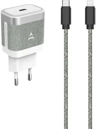 ADEQWAT Chargeur secteur 30W + Cable USB-C vers Lightning 1m
