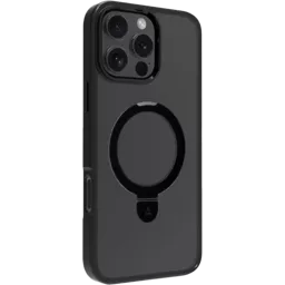 ADEQWAT Coque magnétique avec stand pour iPhone 16 Pro - Noir