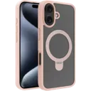 ADEQWAT Coque magnétique avec stand pour iPhone 16 - Rose