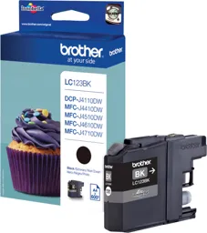 BROTHER Cartouche d'encre LC-123BK - Noir