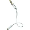 IN-AKUSTIK Câble audio [1x Jack mâle 3.5 mm - 1x Jack femelle 3.5 mm] 3 m