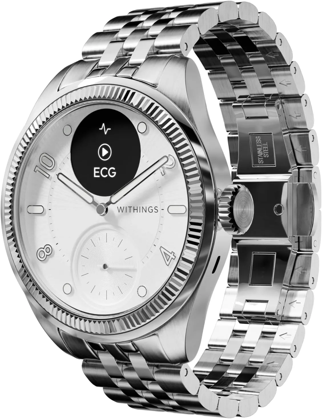 Withings Smartwatch ScanWatch Nova Brilliant Edition - 39mm - Argent
