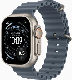 APPLE Watch Ultra 3 - 49mm - Titanium Natural - Blue Ocean Band