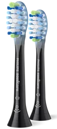 PHILIPS Tête de brosse à dents Sonicare Premium Plaque Defence - 2pièces - Noir