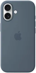 APPLE Coque en silicone MagSafe pour iPhone 17 - Bleu
