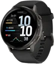 GARMIN Smartwatch Venu 4 - 45mm - Gray - Silicone noir