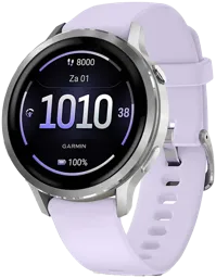 GARMIN Smartwatch Venu 4 - 41mm - Silver - Silicone pervenche