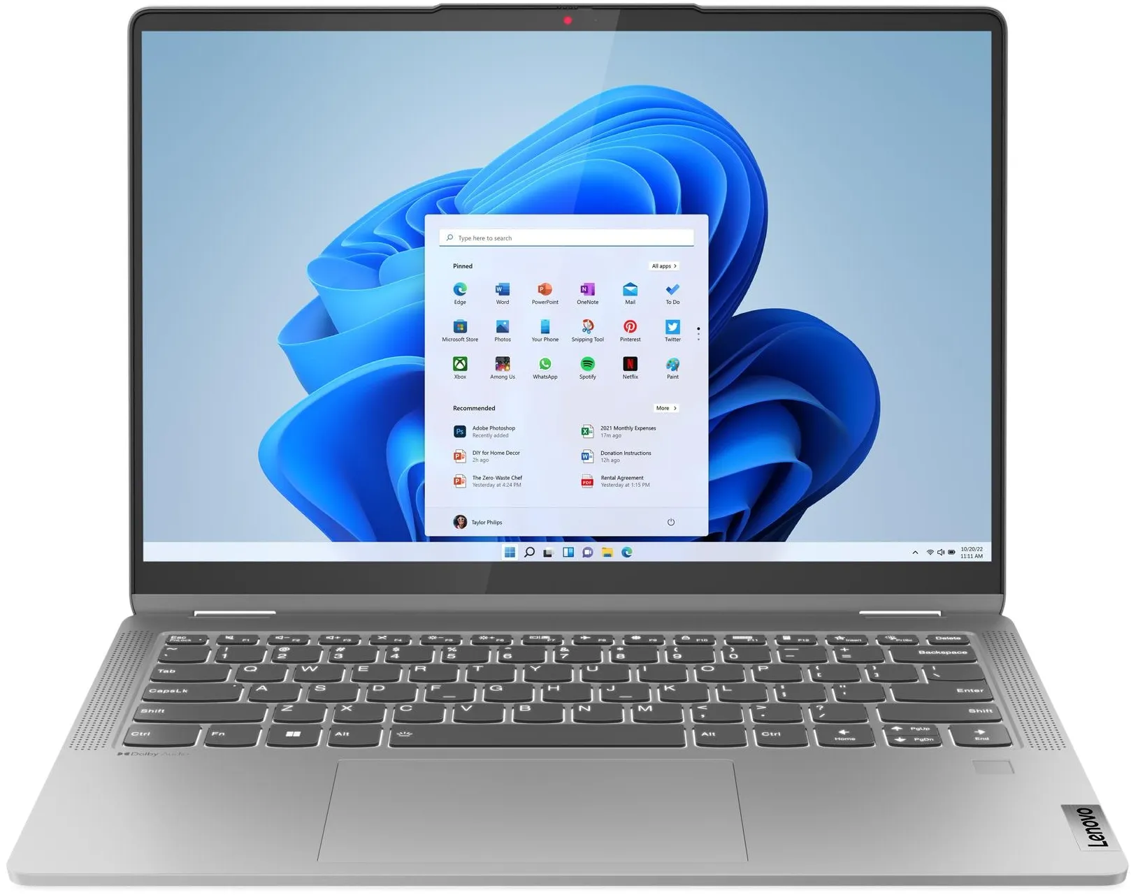 Lenovo Laptop 2-en-1 14" IdeaPad Flex 5 Ryzen 7 16Go 512Go QWERTY 14ABR8