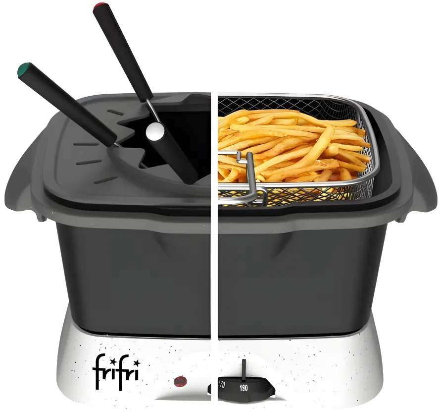 FriFri Friteuse 2-en-1 Duo Gourmet